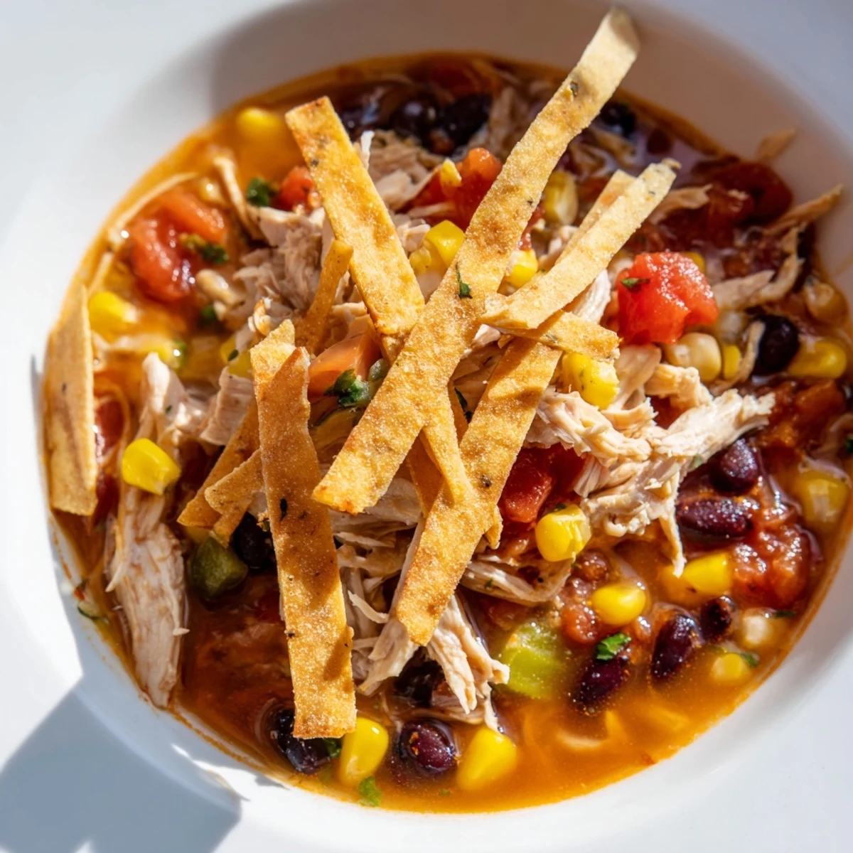 Chicken Tortilla Soup Crispy