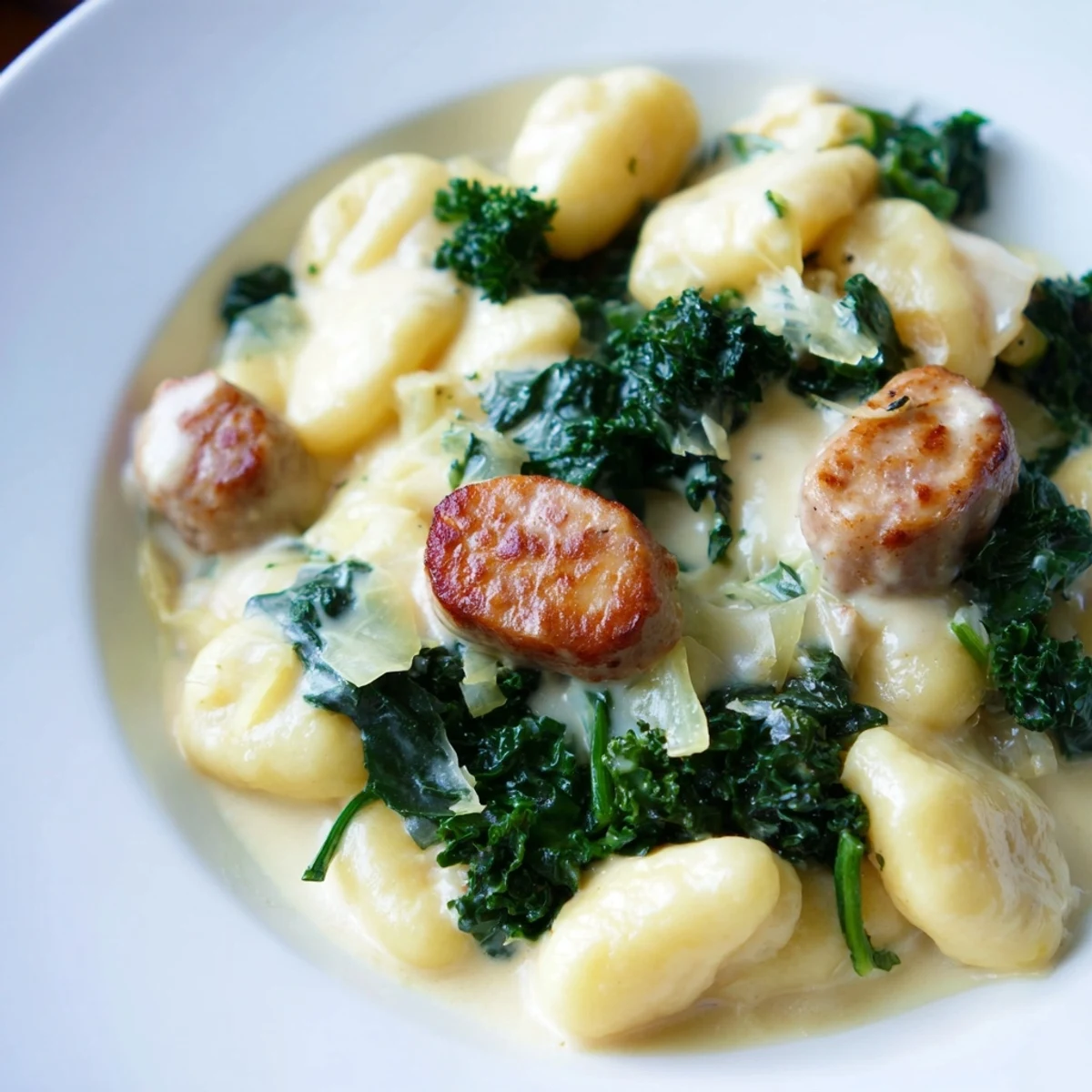 Creamy Gnocchi Sausage Kale