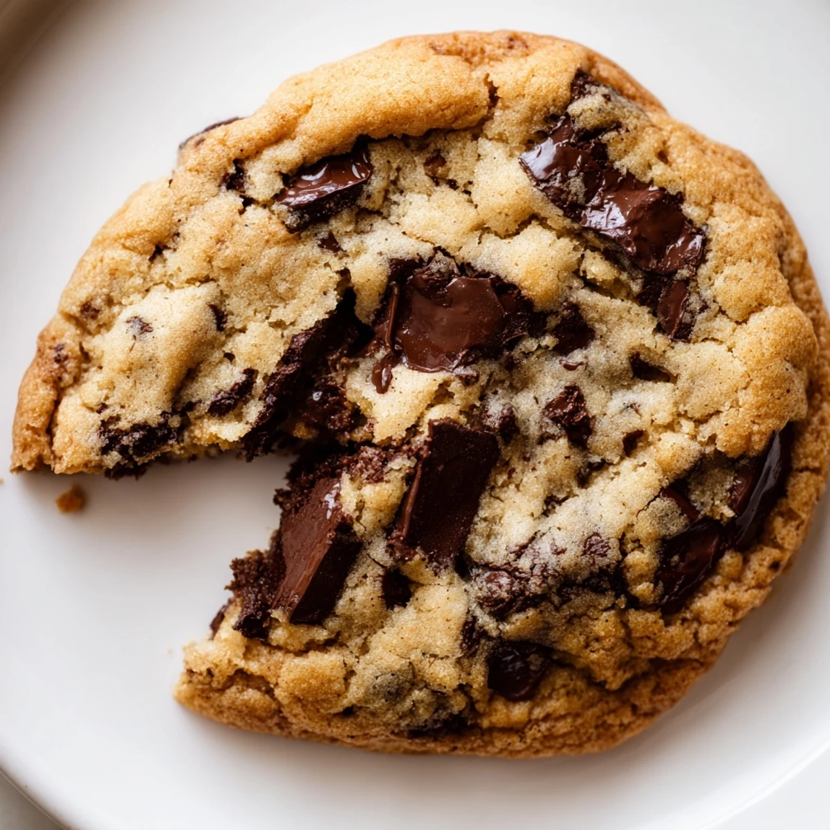 Golden-brown Chocolate Chip Cookies with Milk sit on a cooling rack, with a tall glass of cold milk beside them.