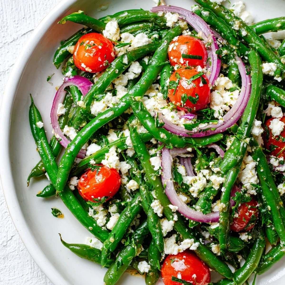 Green Bean Feta Salad