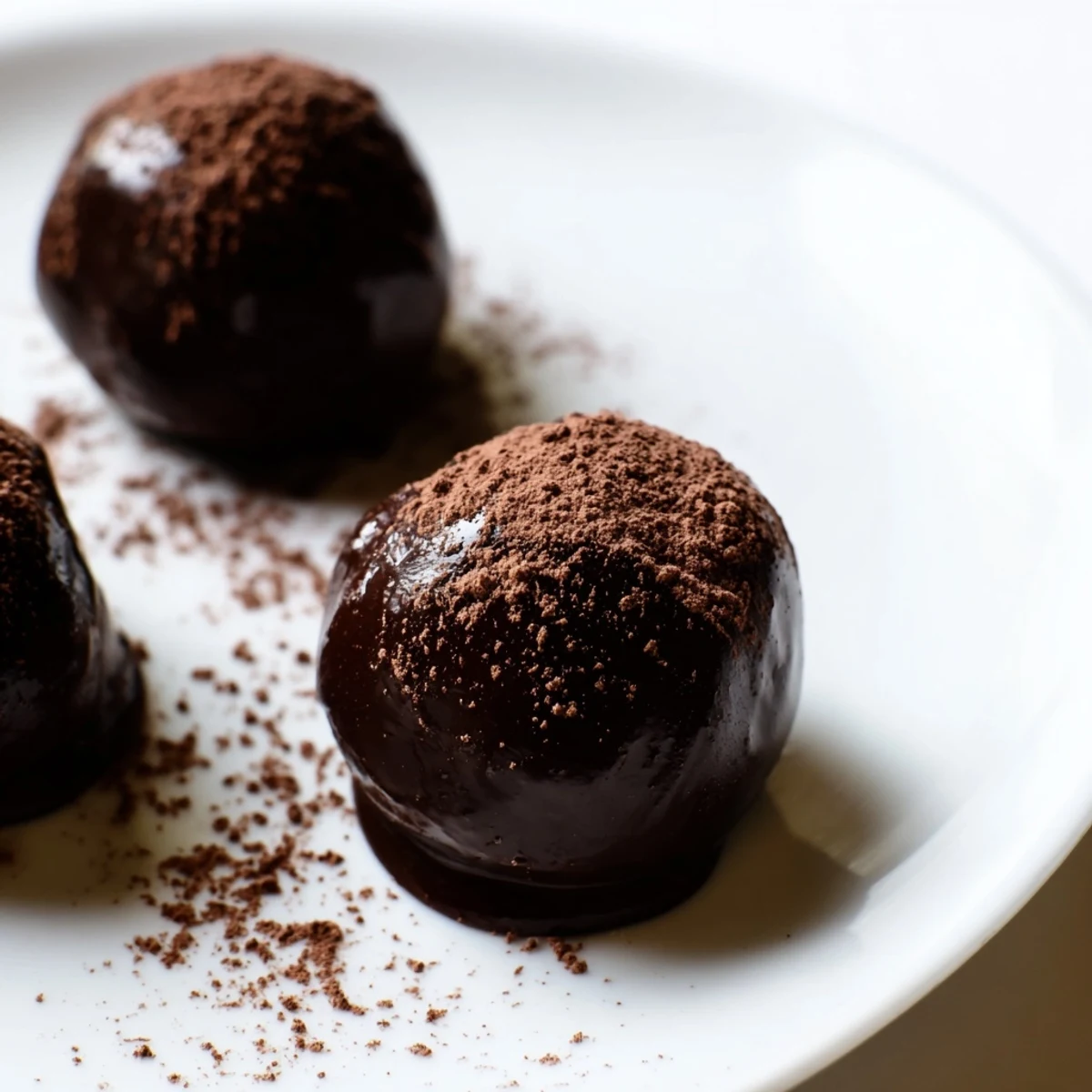 These Chocolate Truffles with Cocoa Powder feature smooth ganache centers, perfect for an after-dinner dessert or gift.