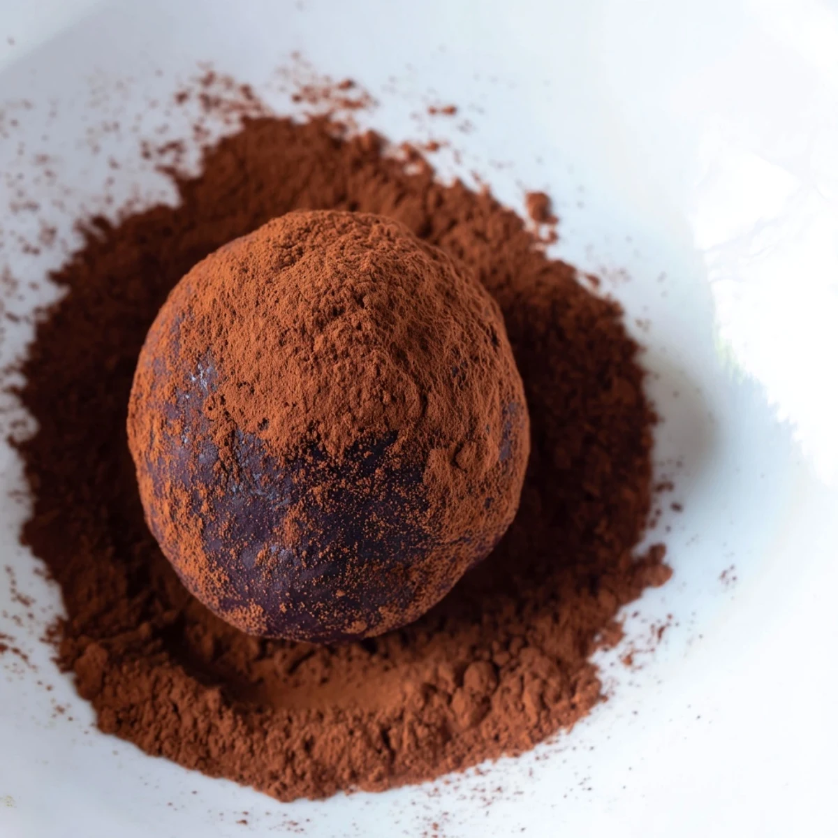 Velvety Chocolate Truffles with Cocoa Powder sit beside a cup of coffee, perfect for gifting or indulging.
