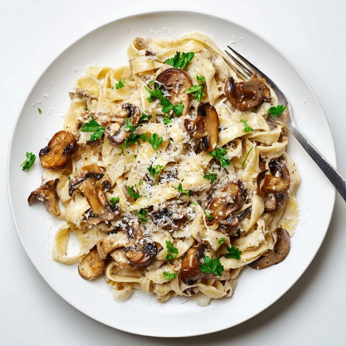 Steaming Truffle Mushroom Pasta served in a rustic bowl with shaved truffles, perfect for a romantic Valentine's dinner.