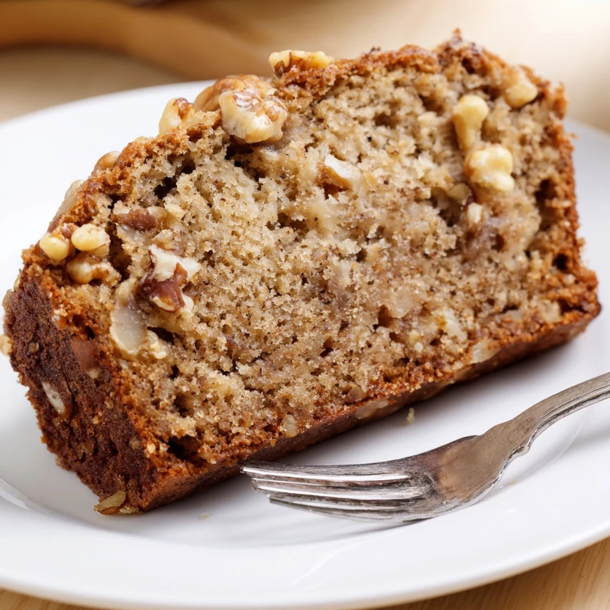 Freshly baked ultimate banana nut bread cooling on wire rack with golden crust and visible nut chunks