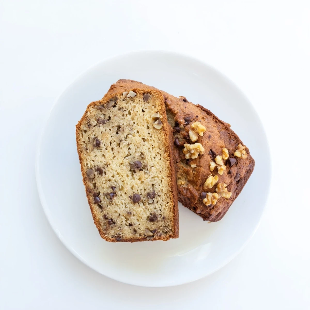 Delicious super moist banana bread with specks of mashed banana, perfect spread with butter