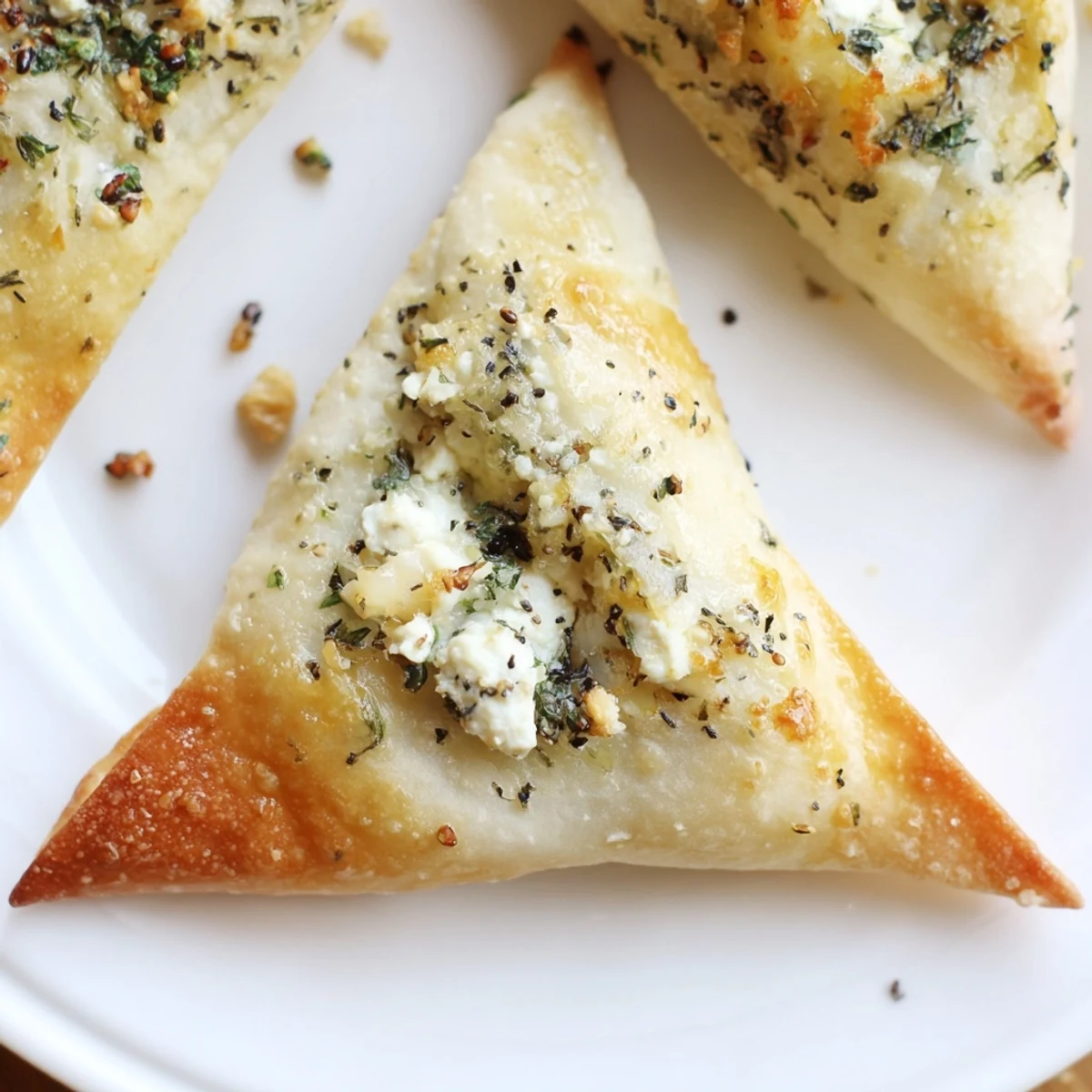 Cheese Fatayer Recipe showing golden, flaky pastries filled with warm, tangy cheese