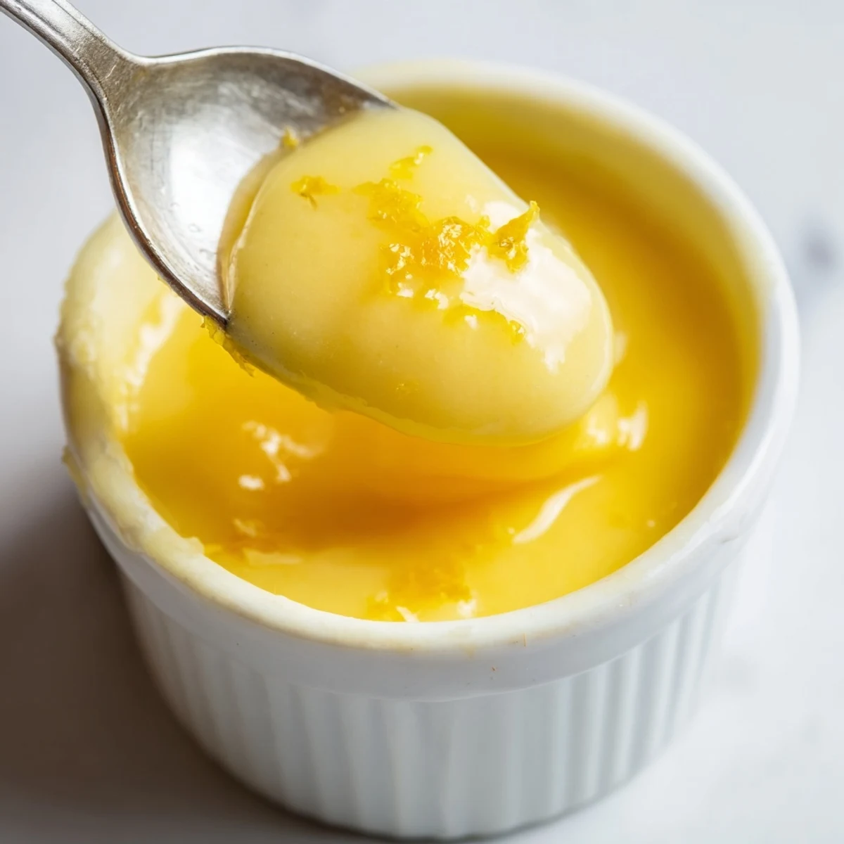 Lemon Curd Recipe whisked in a double boiler, smooth and zesty