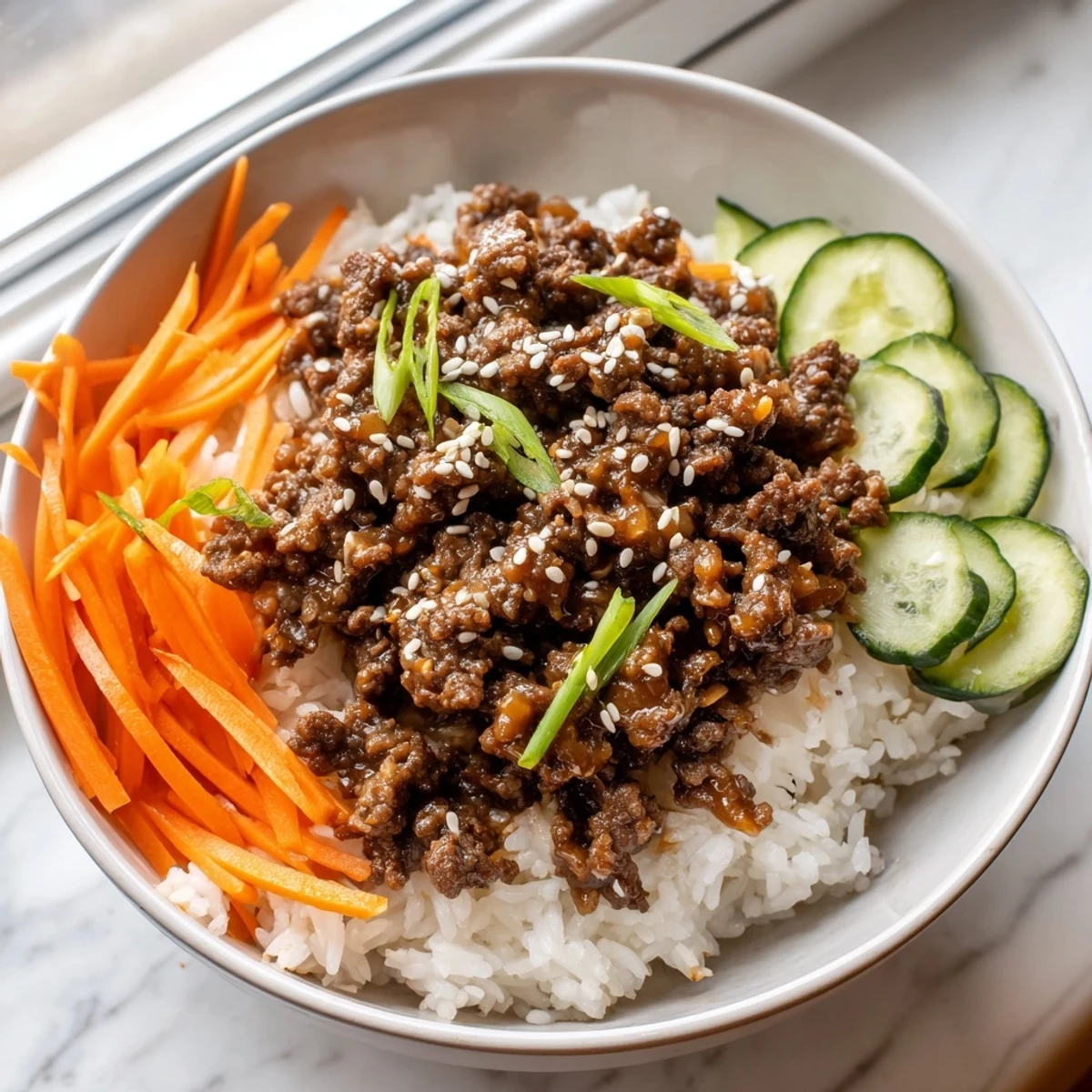 Korean Ground Beef Bowl