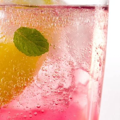 Honey Lemon Pink Soda