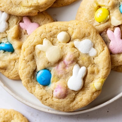 Soft Chewy Easter Bunny Cookies
