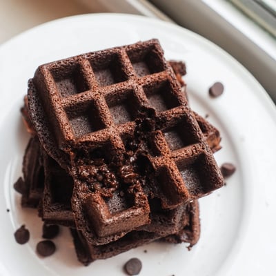 Fudgy Brownie Waffles