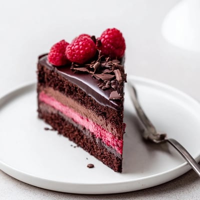 Raspberry Chocolate Mousse Cake